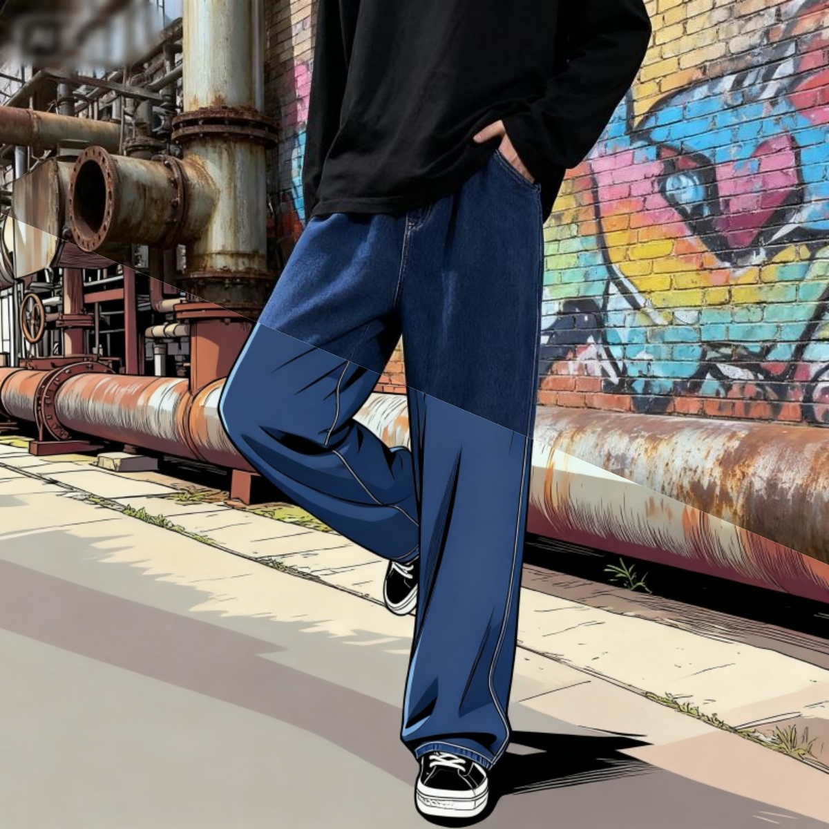 Stile coreano Streetwear New F - Streetwear Brand Denim recensione e prezzo